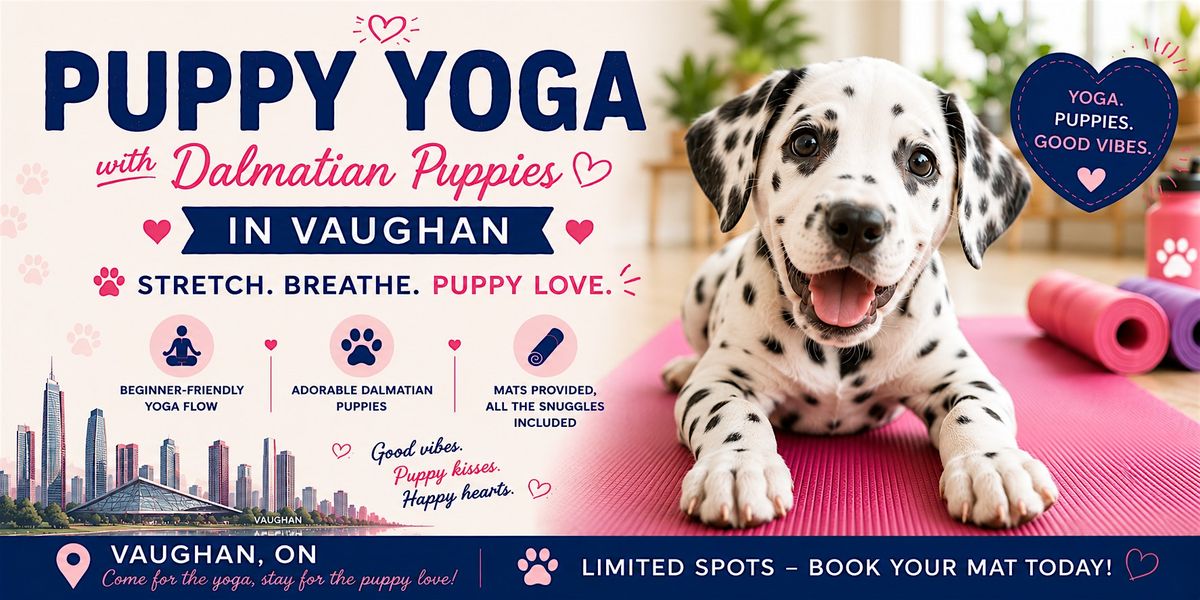 Puppy Yoga with Dalmatians in Vaughan
