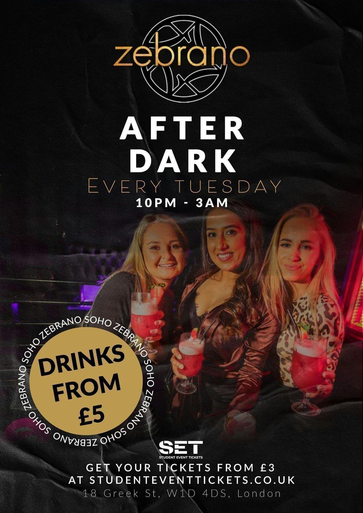 TUESDAYS @ ZEBRANO SOHO 30TH JUNE