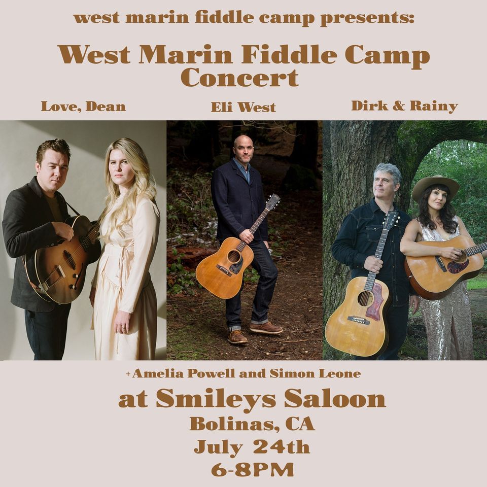 West Marin Fiddle Camp 2022 Kickoff Concert OUTSIDE 41 Wharf Road