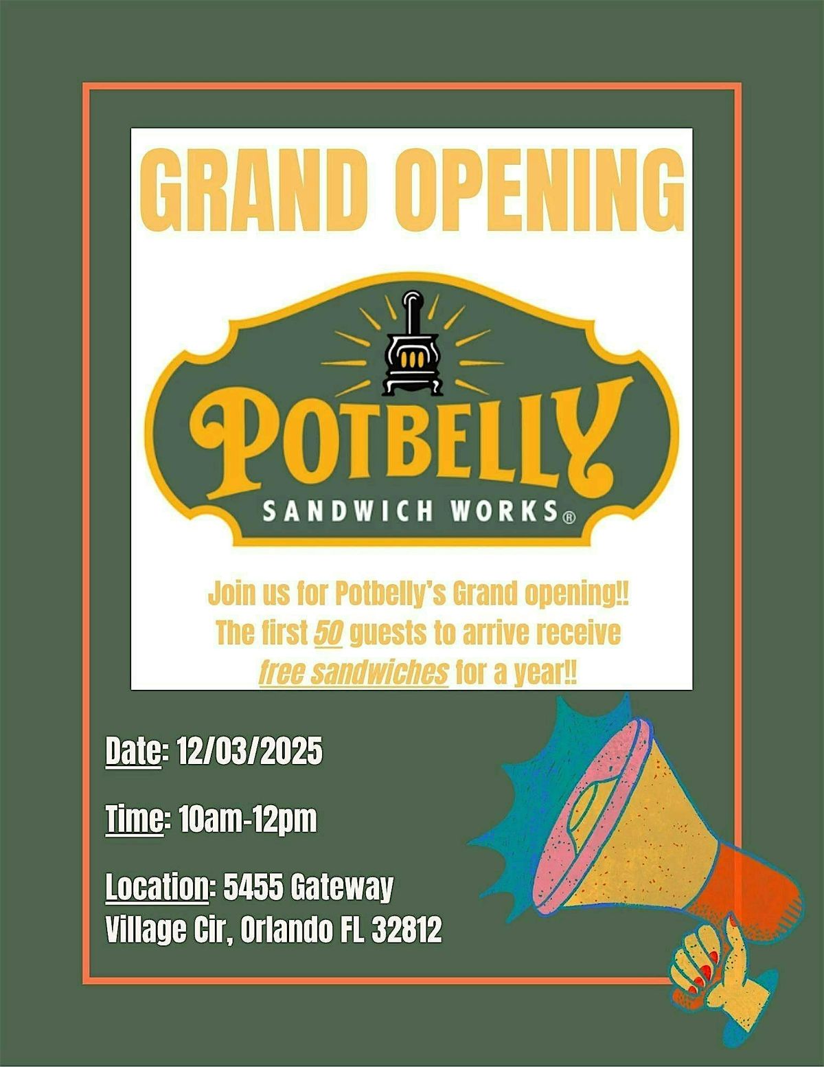 Potbelly Grand Opening