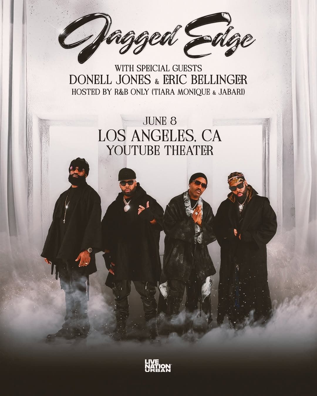 BET R&B Night with Jagged Edge, Donell Jones, Eric Bellinger at YouTube Theater