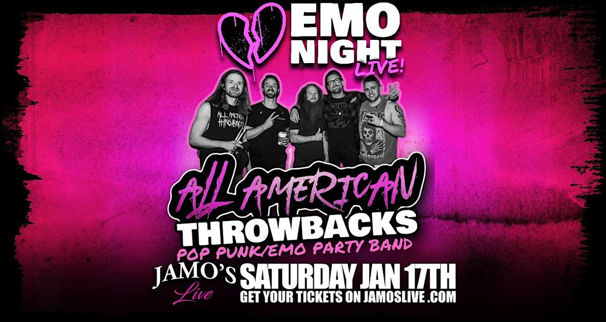 EMO Night LIVE at All American Throwback at Jamo's Live