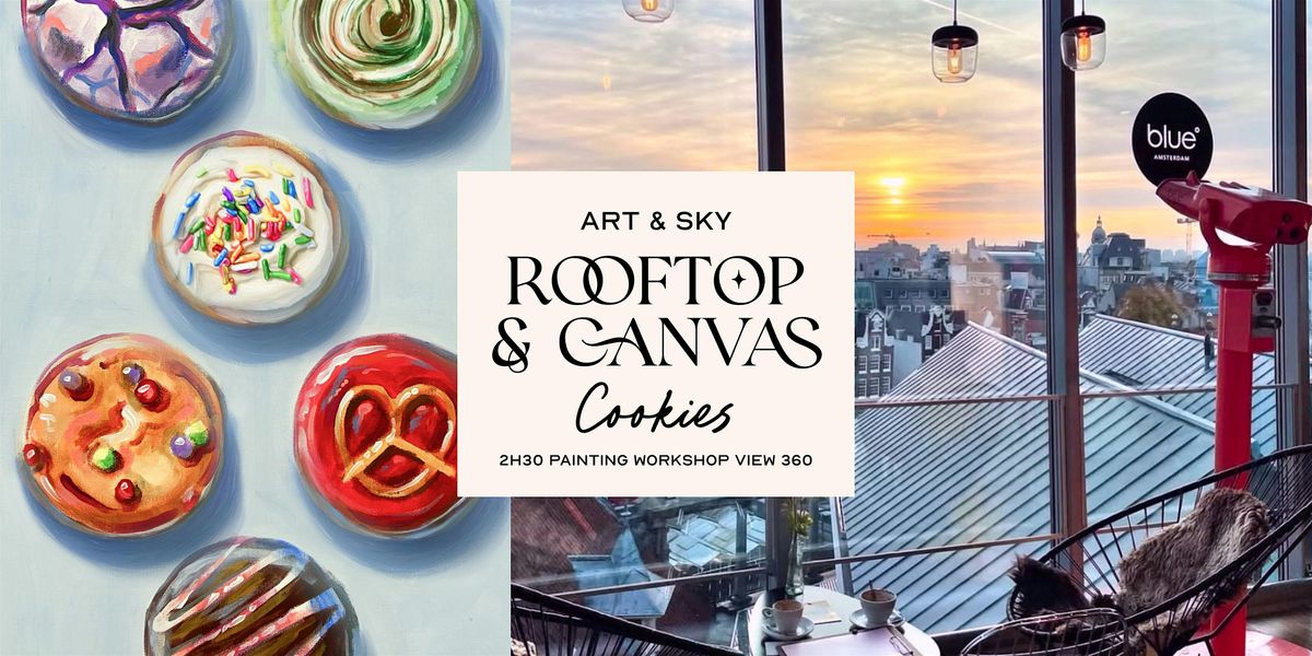 Sunday Rooftop Painting Experience: Cookies Acrylic Workshop (2h30)