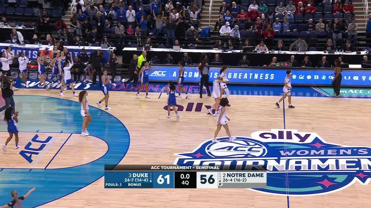 Notre Dame Fighting Irish at Duke Blue Devils Womens Basketball at Cameron Indoor Stadium