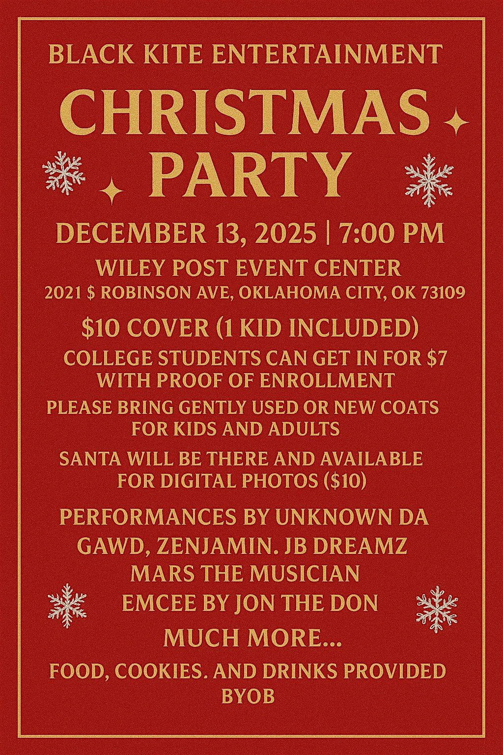 Black Kite Christmas Performance