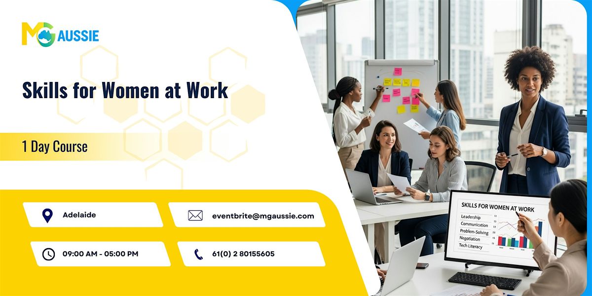 Skills for Women at Work: 1 Day Session in Adelaide