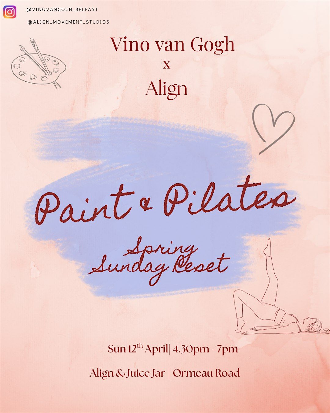 Vino van Gogh x Align - Paint & Pilates