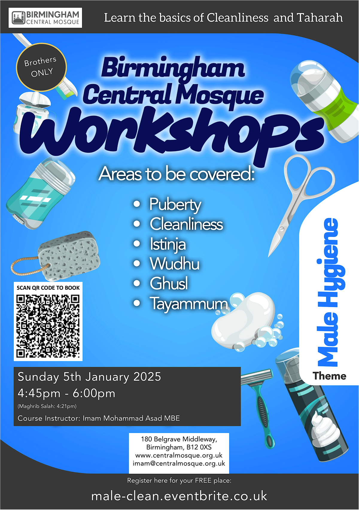 Male Cleanliness Workshop - Brothers ONLY