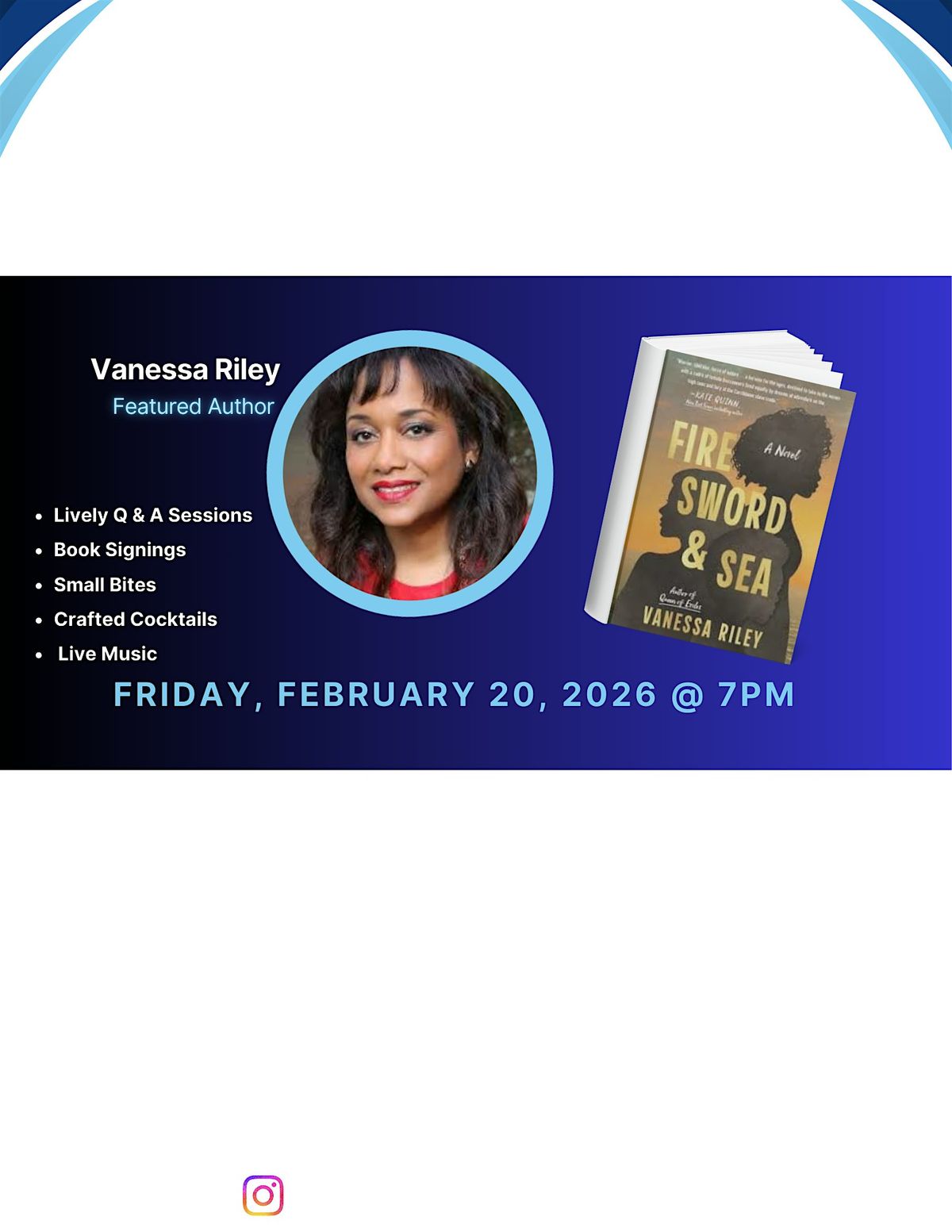 Author Talks presents Vanessa Riley, Fire Sword and Sea
