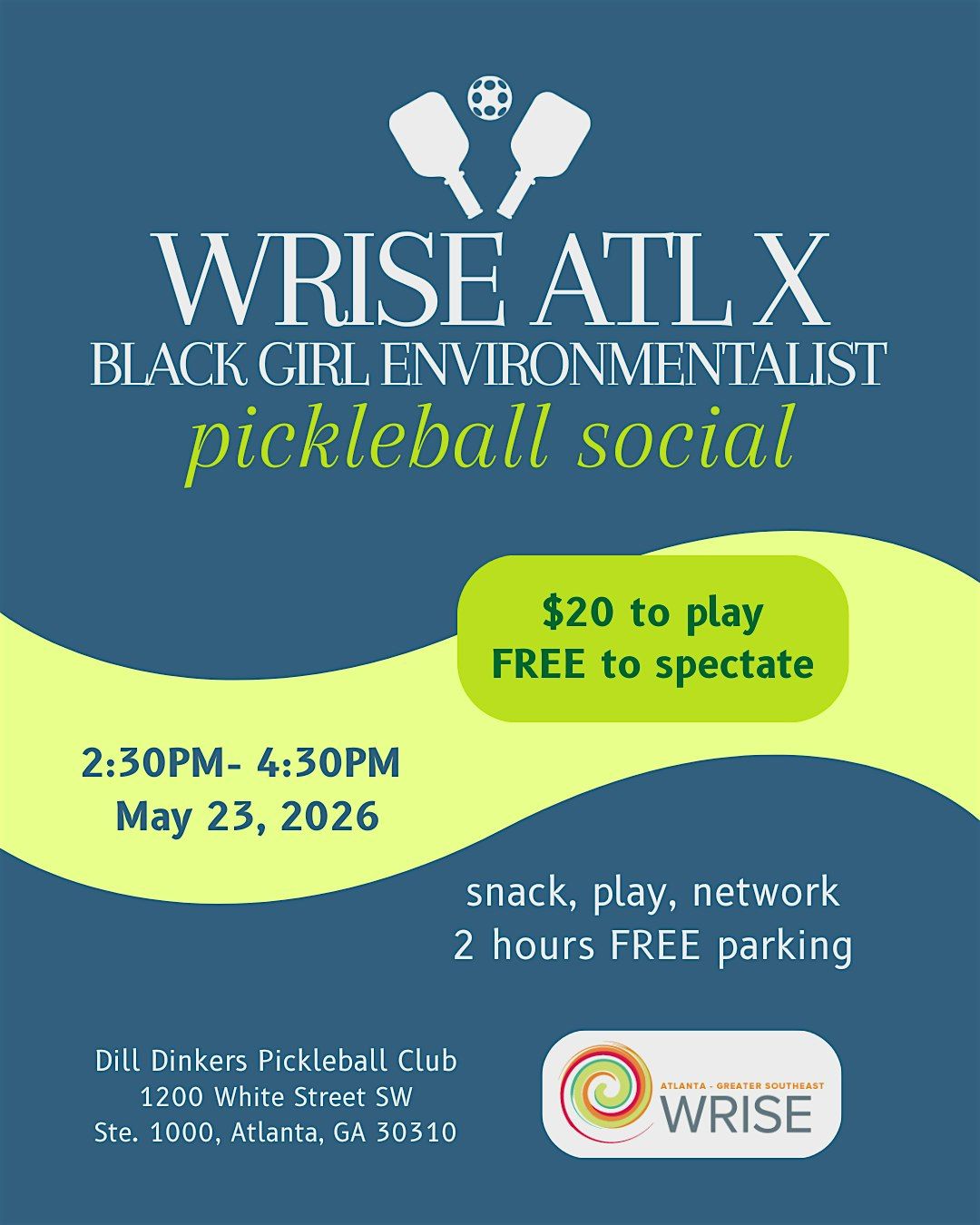 WRISE ATL x BGE Pickleball Social