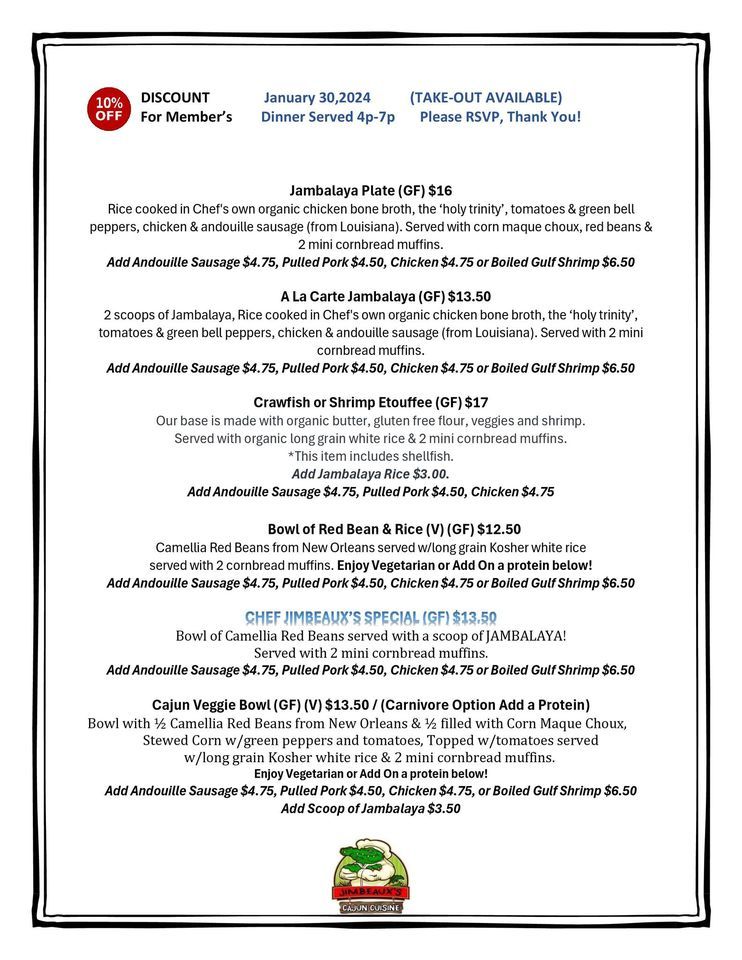 Cajun night at the AVoL! 305 N Cleveland Ave, Loveland, CO 805375505