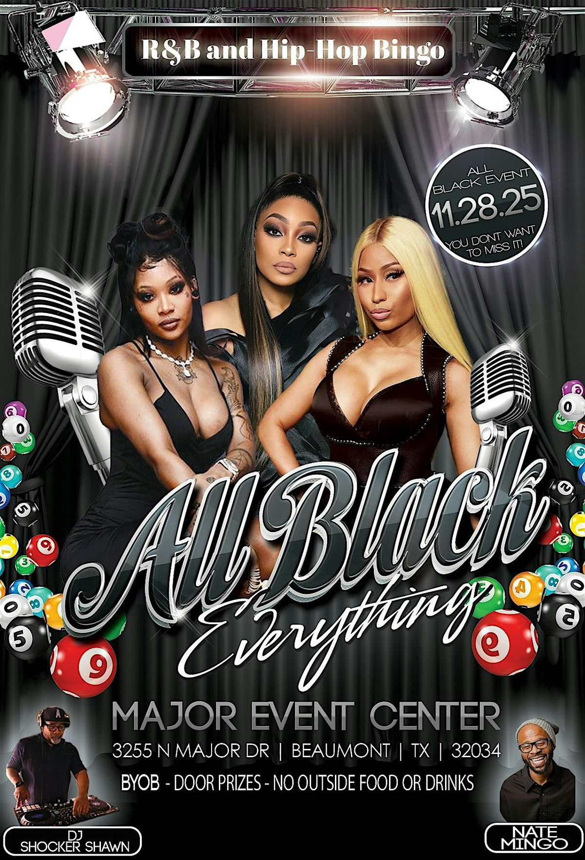 R&B and Hip-Hop Bingo - All Black Everything Edition