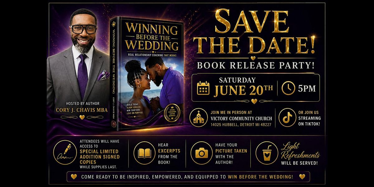 BOOK RELEASE PARTY Winning Before the Wedding