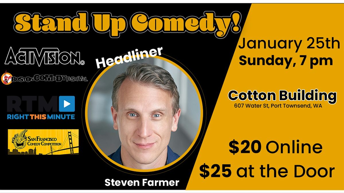 Live Comedy Night! Steven Farmer in Port Townsend WA