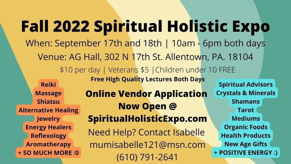 MUM Spiritual Expo - Fall 2022 | Agri-Plex Expo Center, Allentown, PA ...