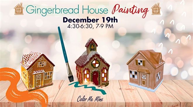 Gingerbread House Painting Workshop in NYC!