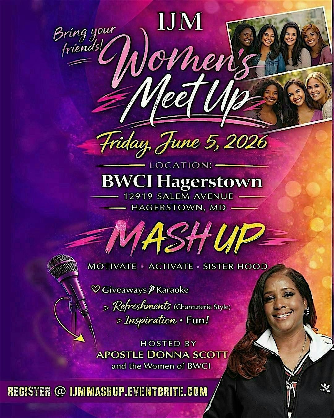 IJM Women\u2019s Meet Up (MASH UP)