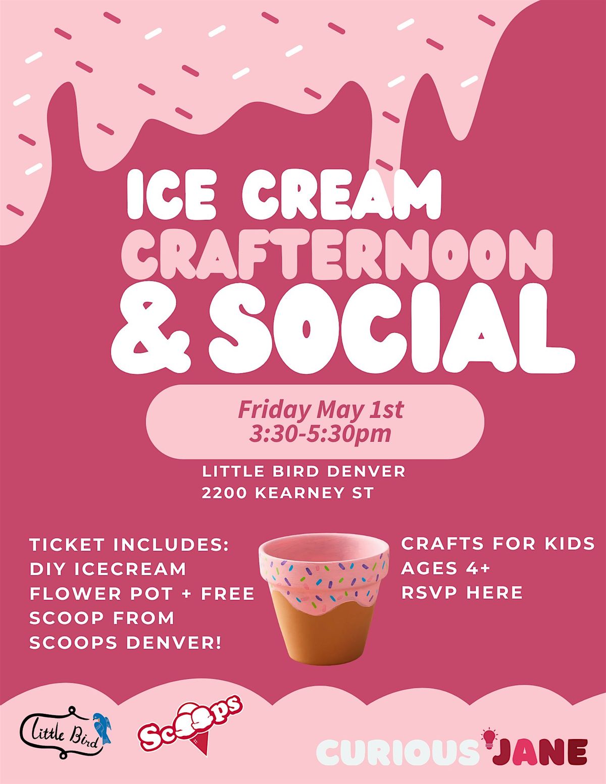 Ice Cream Crafternoon at Little Bird Denver