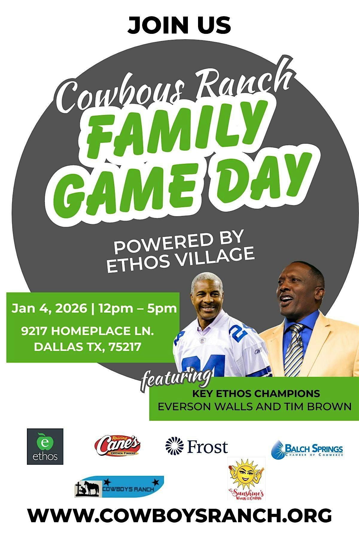 Cowboys Ranch Family Game Day Powered by Ethos