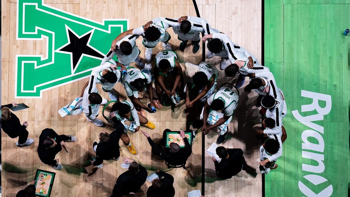 Parking Houston Christian Huskies at North Texas Mean Green Mens Basketball
