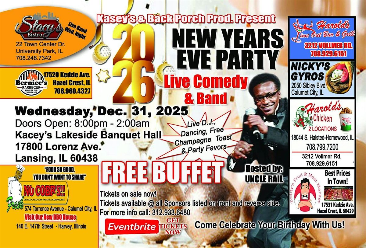 New Year's Eve Comedy Show and Live Band