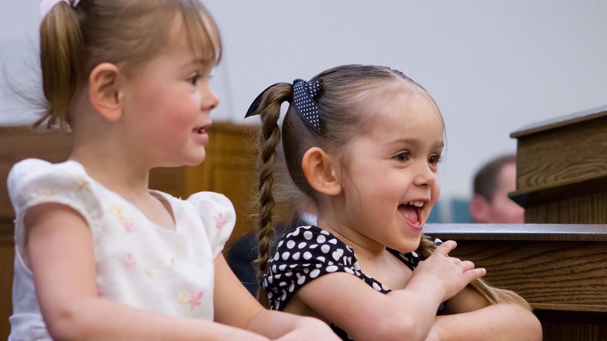 Worship service focused on Jesus Christ led by children