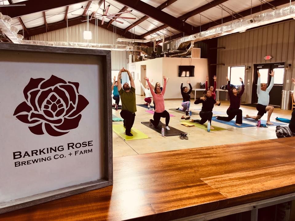 2024 Bend & Brew Yoga at Barking Rose Brewing Co. Barking Rose