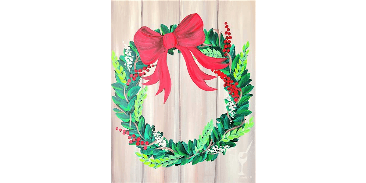 Wreath You a Merry Christmas - Paint and Sip in New Braunfels | Classpop!\u2122
