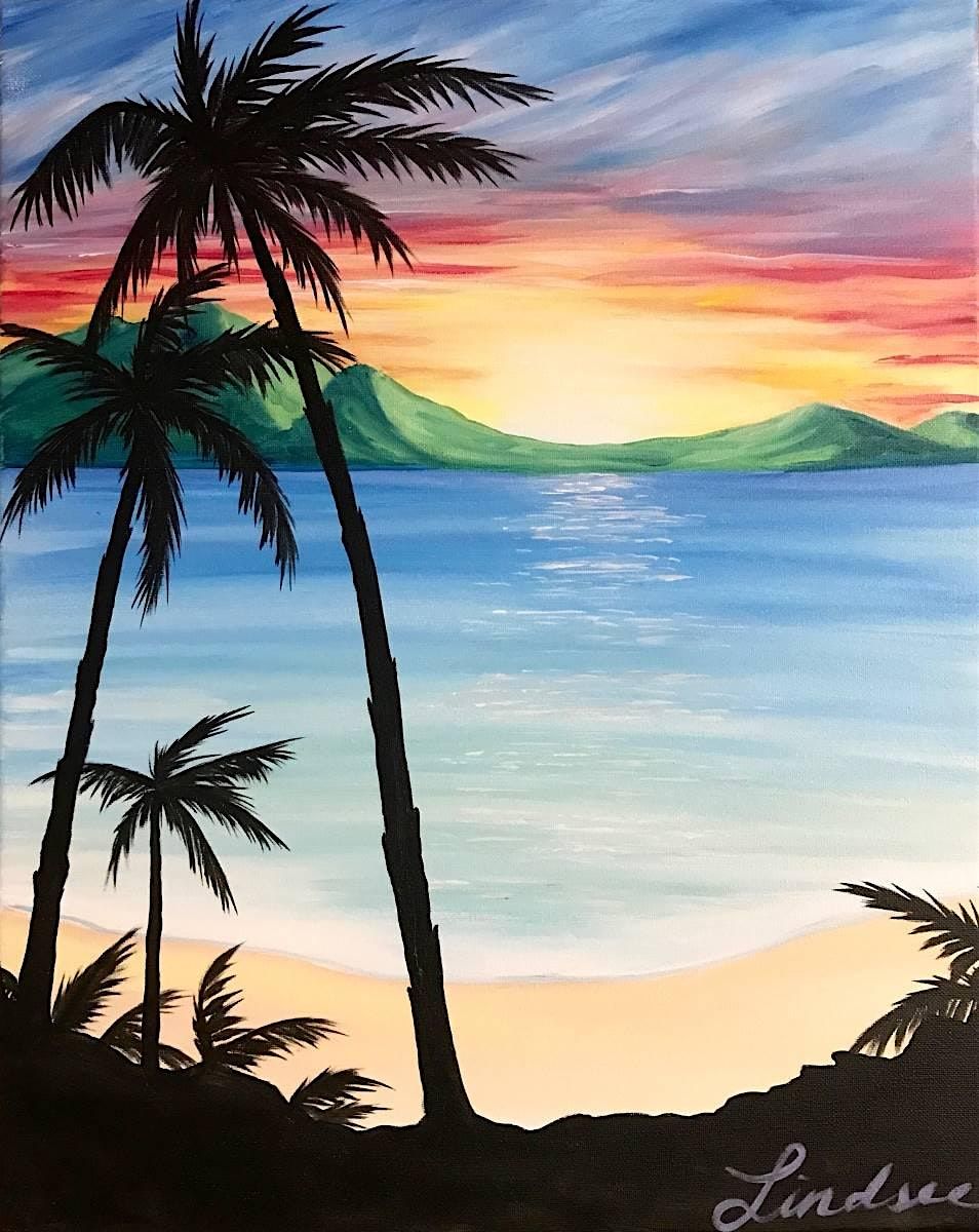 Toledo Paint and Sip Party - Tropical Sunset Serenity