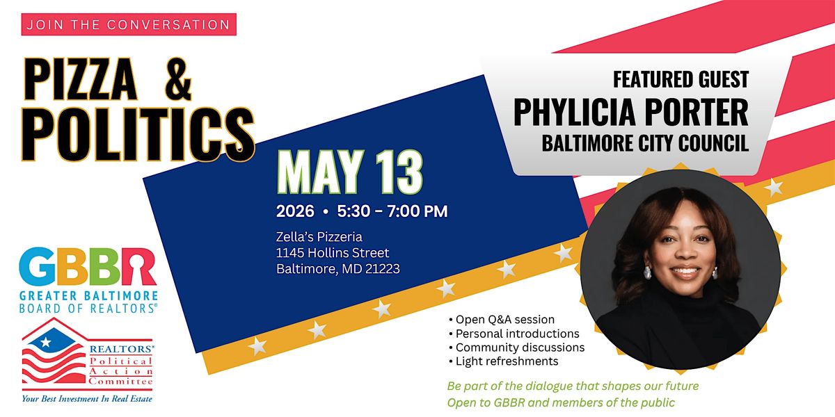 GBBR Pizza and Politics with Baltimore City Council Member Phylicia Porter