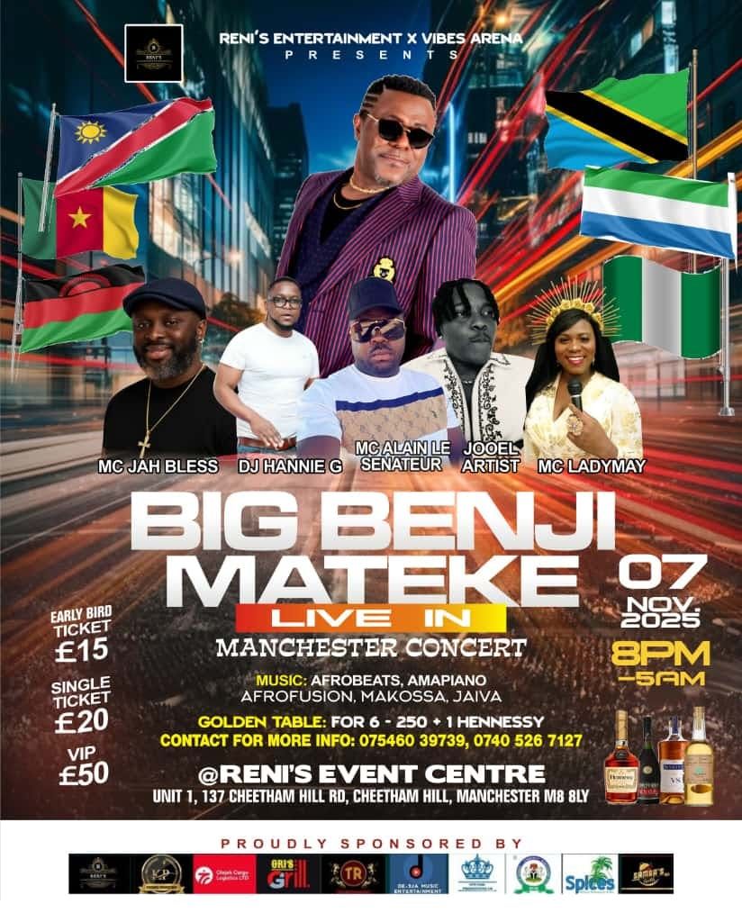 BIG BENJI MATEKE LIVE CONCERT IN MANCHESTER
