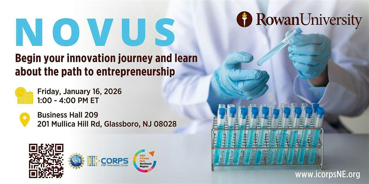 Novus I-Corps Program at Rowan University at Business Hall, Glassboro ...