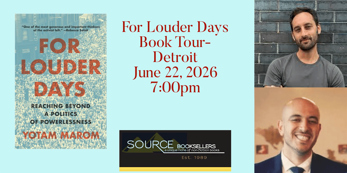 FOR LOUDER DAYS Author Event