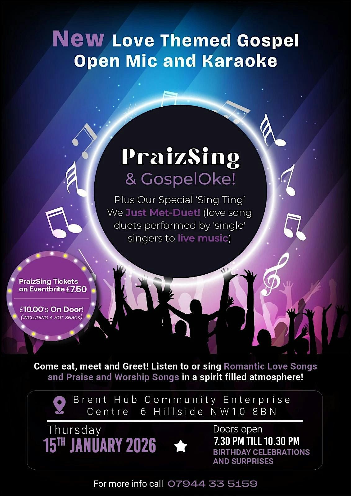 PraizSing 'Open' mic