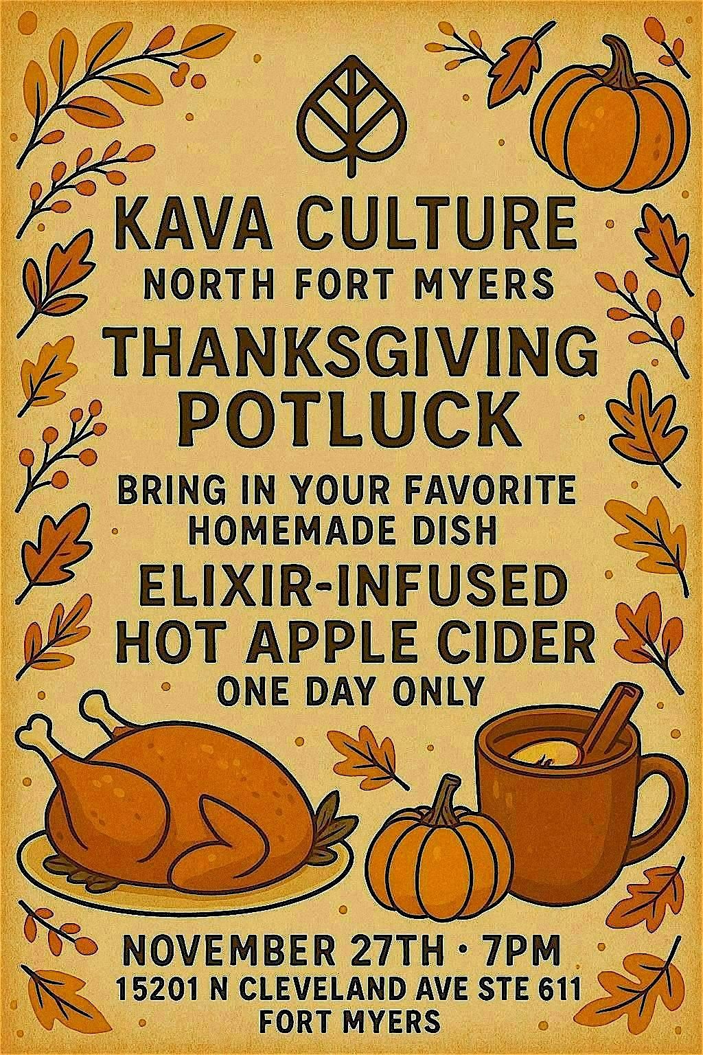 Eat, Sip & Get Cozy! Thanksgiving Edition