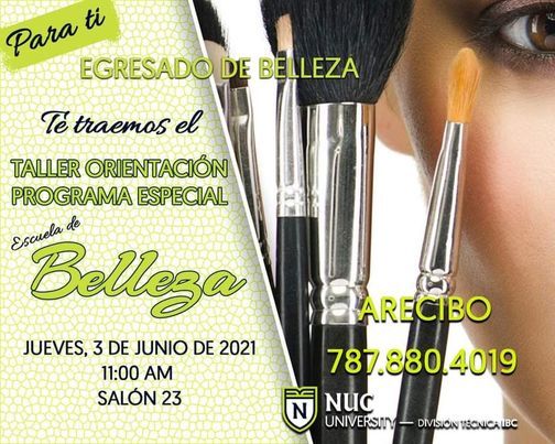 Taller Para Los Egresados De Los Programas De Belleza Nuc University División Técnica Ibc