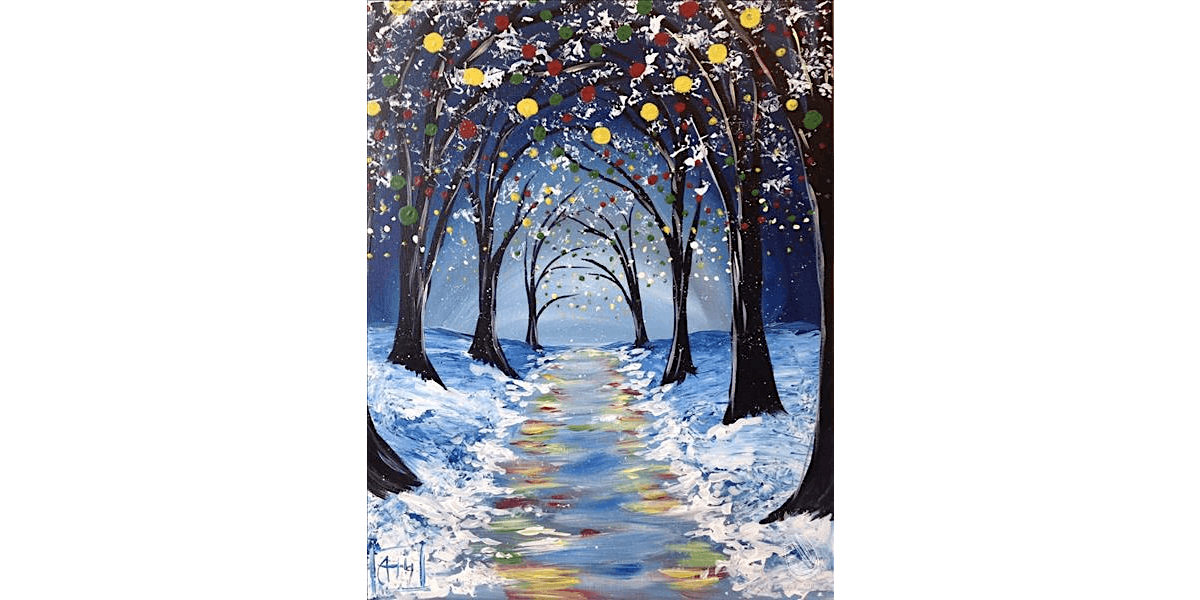 Lit up Pathway - Paint and Sip in Denver | Classpop!\u2122