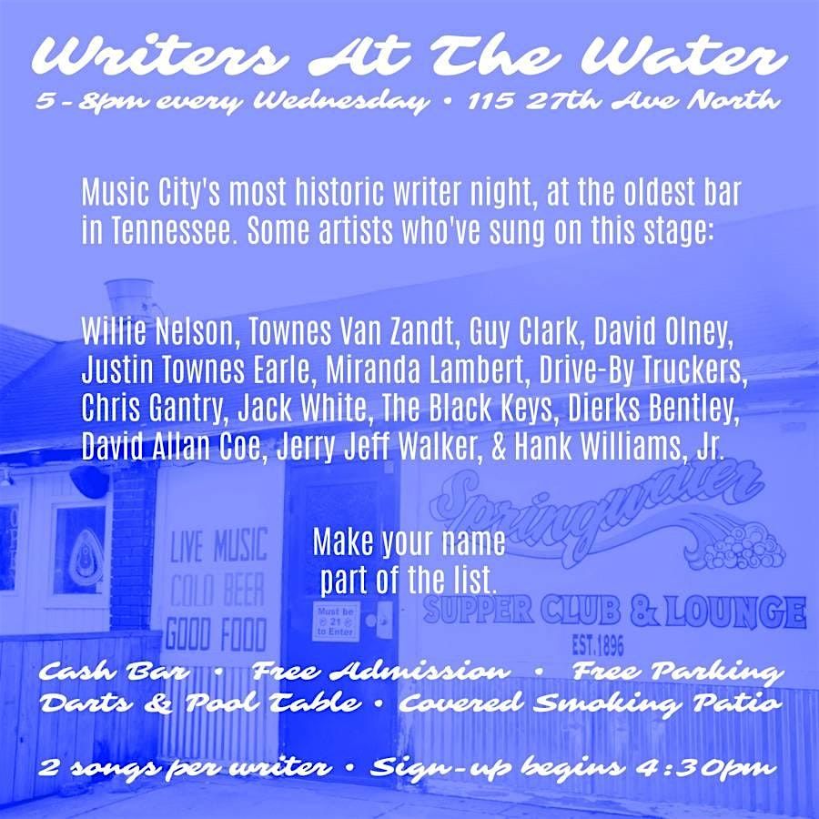 Weekly writers night in Nashville (Midtown)