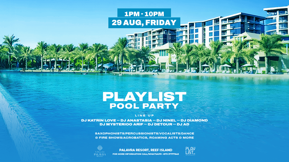 Playlist Pool Party at Palavra Resort, Reef Island