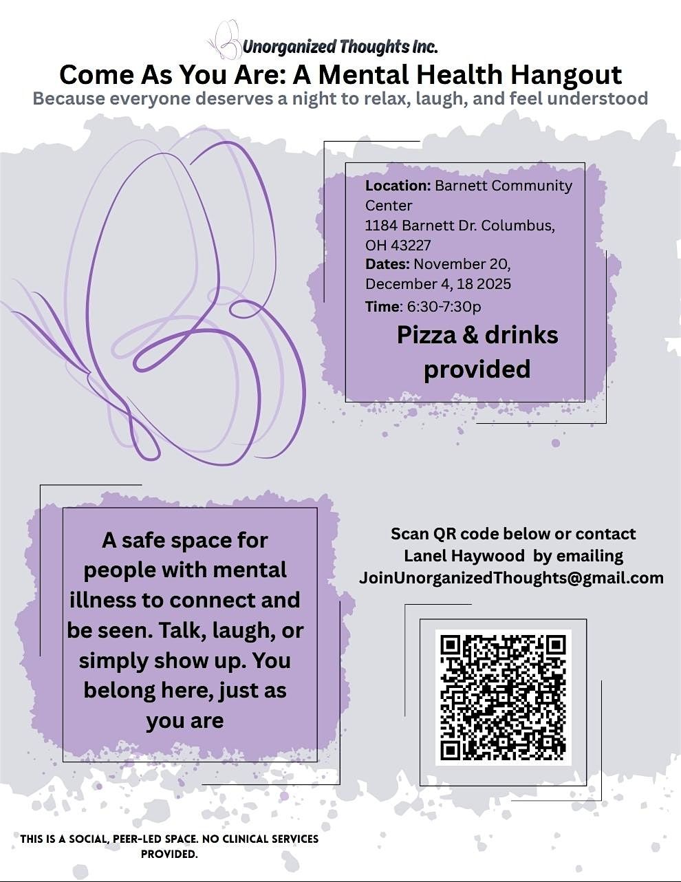 Come As You Are: A Mental Health Hangout