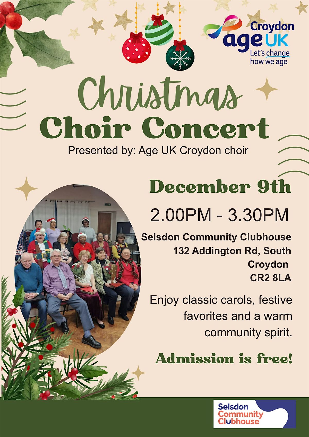 Age UK Croydon Christmas Choir Concert