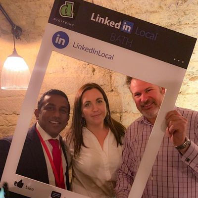 John Austin-Brooks, Sarah Moon, Yani Fernando -  LinkedIn Local Bath Hosts