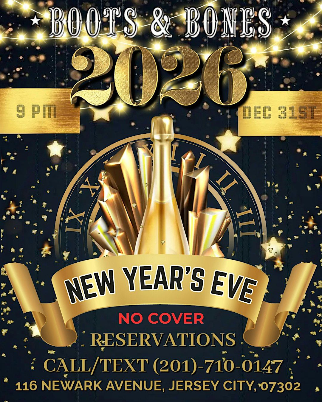 NYE 2026 @ BOOTS & BONES