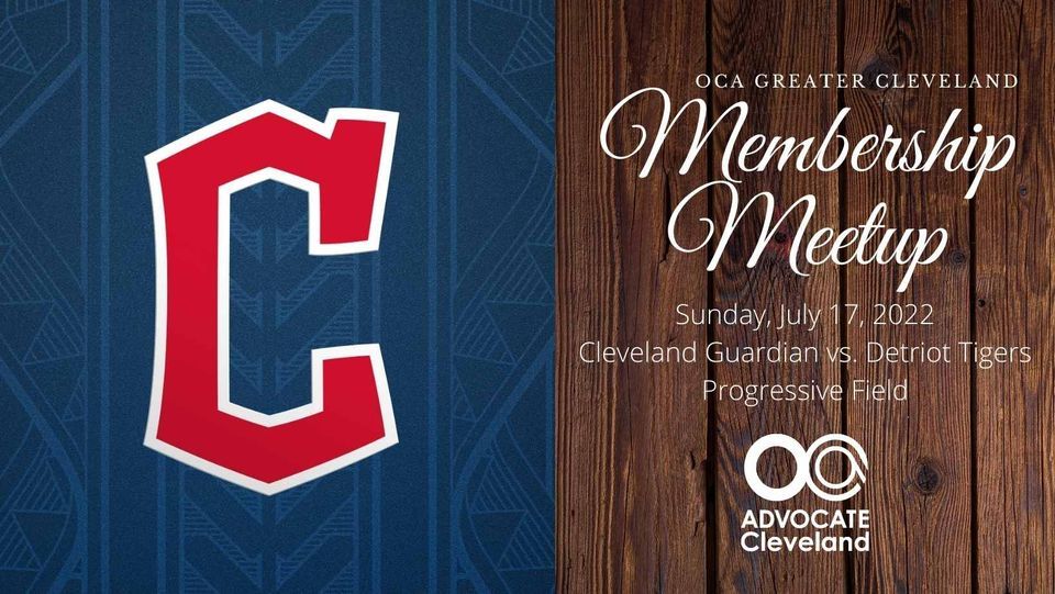 OCA Membership Meetup: CLE Guardians vs. Detroit Tigers | Progressive