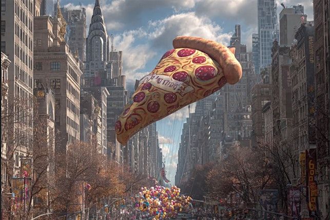 Parade Balloon Day at UNO Columbus Ave. - Day before Thanksgiving