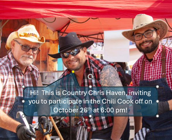 Halloween Chili Cookoff! Elders needed to make some chili with the chance to win. October 28th, 6:00 pm. Church Cultural Hall