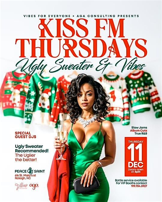 Kiss FM Thursday: Ugly Sweater & Vibes