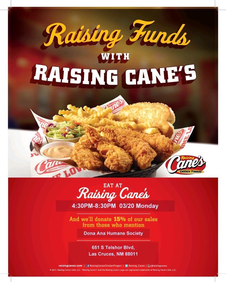 DACHS is Raising Funds with Raising Canes! Raising Cane's Chicken