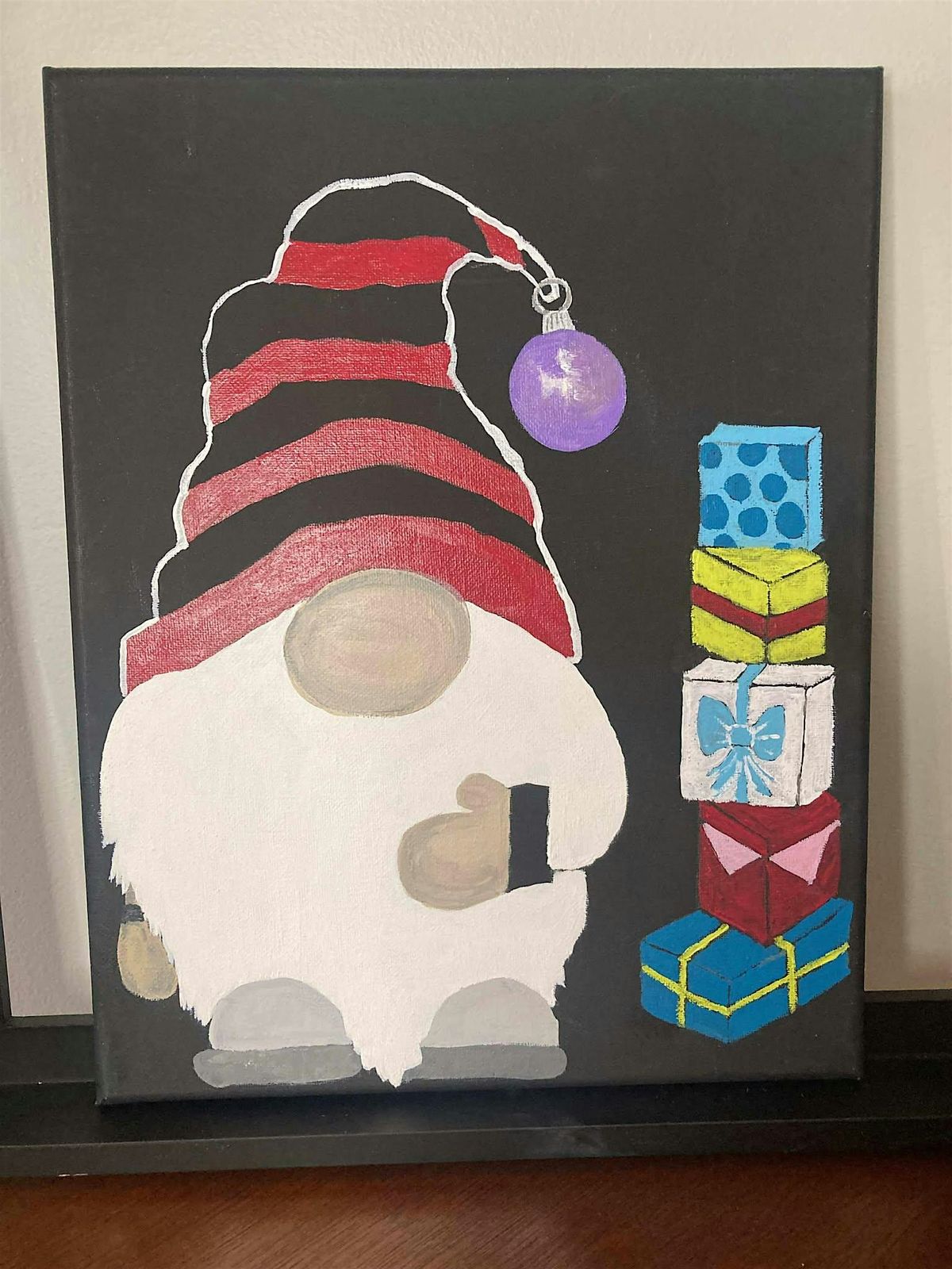 Holiday Gnome Painting