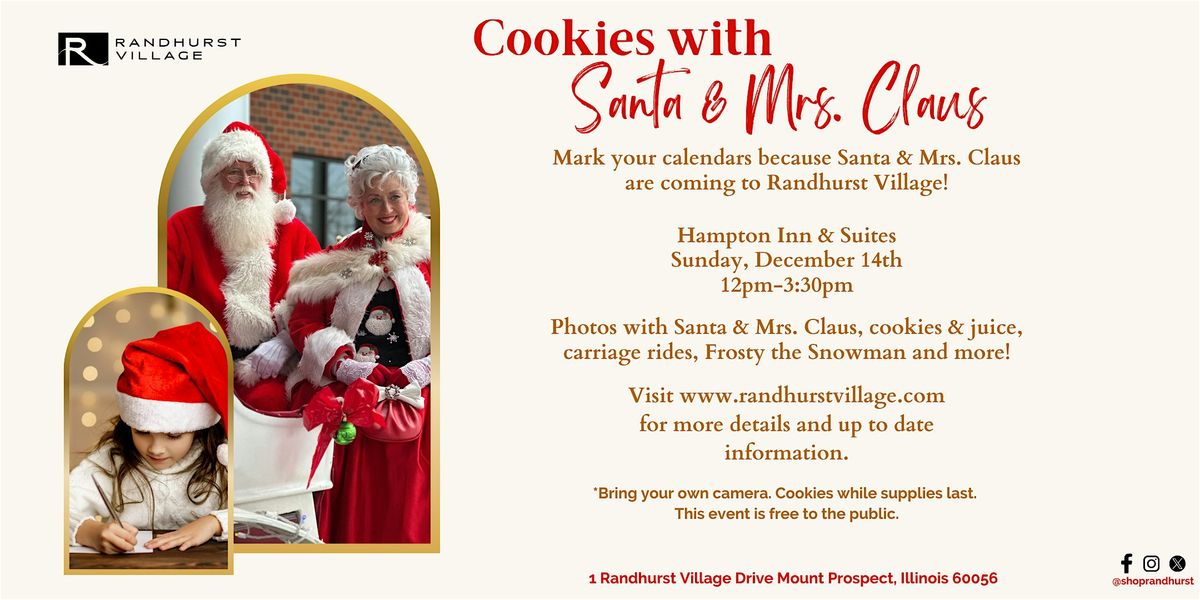 Cookies with Santa & Mrs. Claus